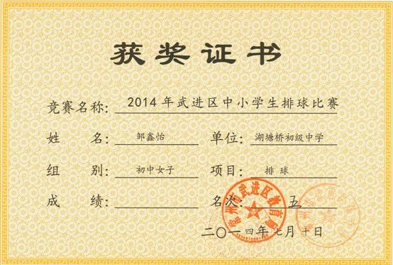 邹鑫怡、女子排球、第五名.jpg