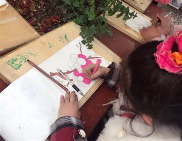 林南小学开展生命教育月美术写…