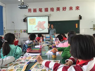 林南小学导师团指导活动从美术…