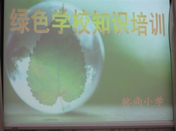 林南小学绿色学校知识培训
