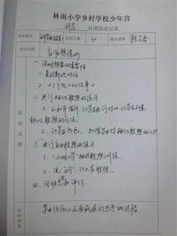科学社团活动记录7