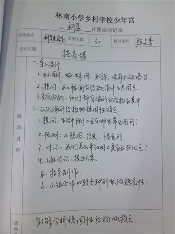 科学社团活动记录10