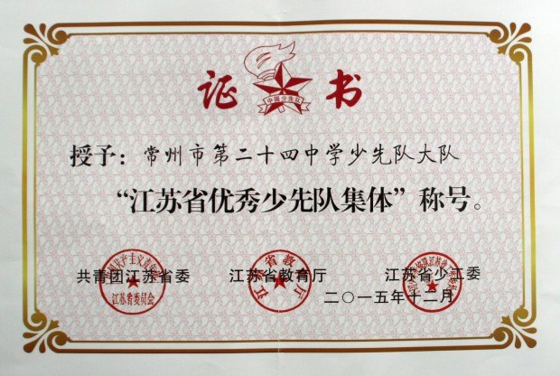 201512江苏省优秀少先队集体.JPG