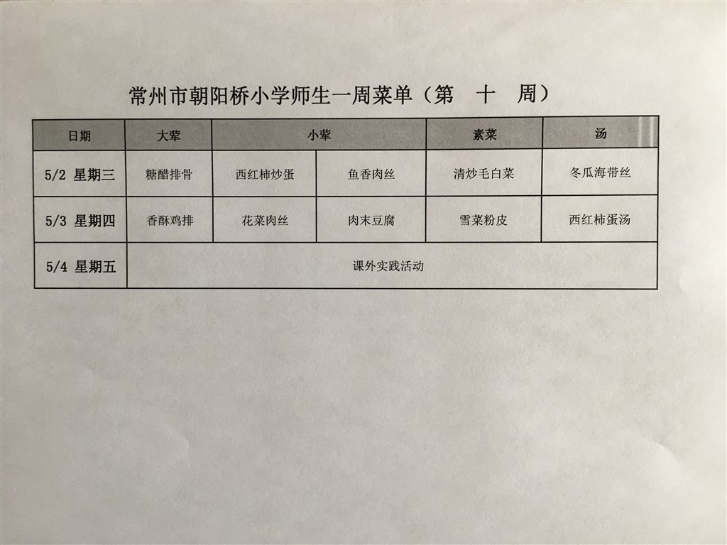 2018朝阳桥小学师生第十周菜单.JPG