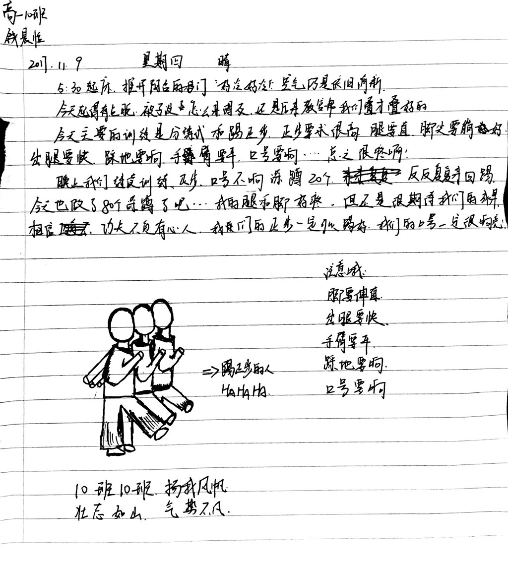 高一（10）班_【军训感言】