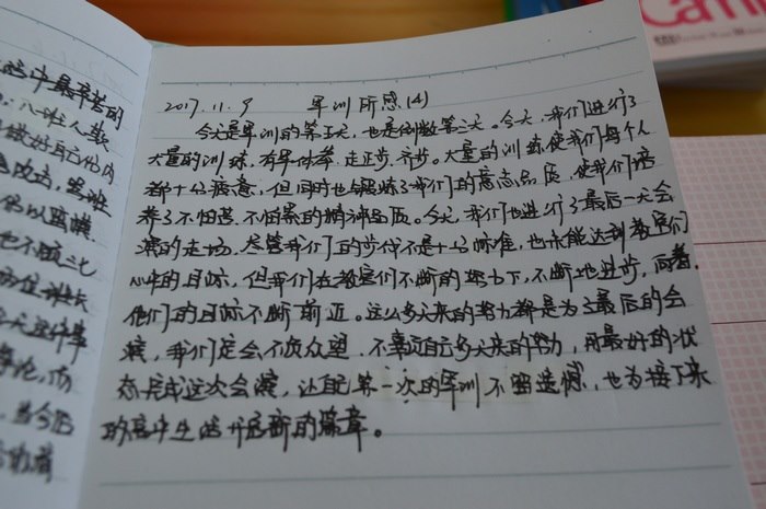 高一七班{军训感言摘录}
