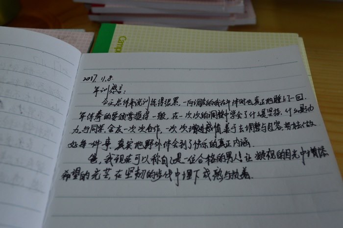 高一七班{军训感言摘录}