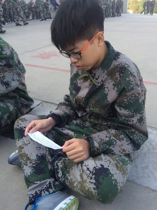 高一5班：大型家书阅读现场