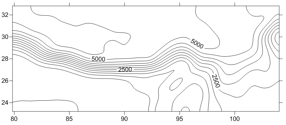 global_mapper、surfer和google_earth结合制作的等高线