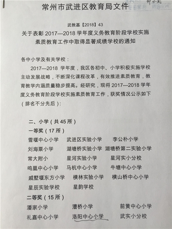 2017-2018学年度义务教育阶段学校实施素质教育工作二等奖_副本.jpg