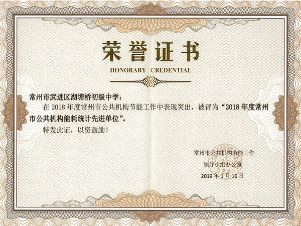2019.1.16.我校被评为“2018年度常州市公共机构能耗统计先进单位”！.jpg