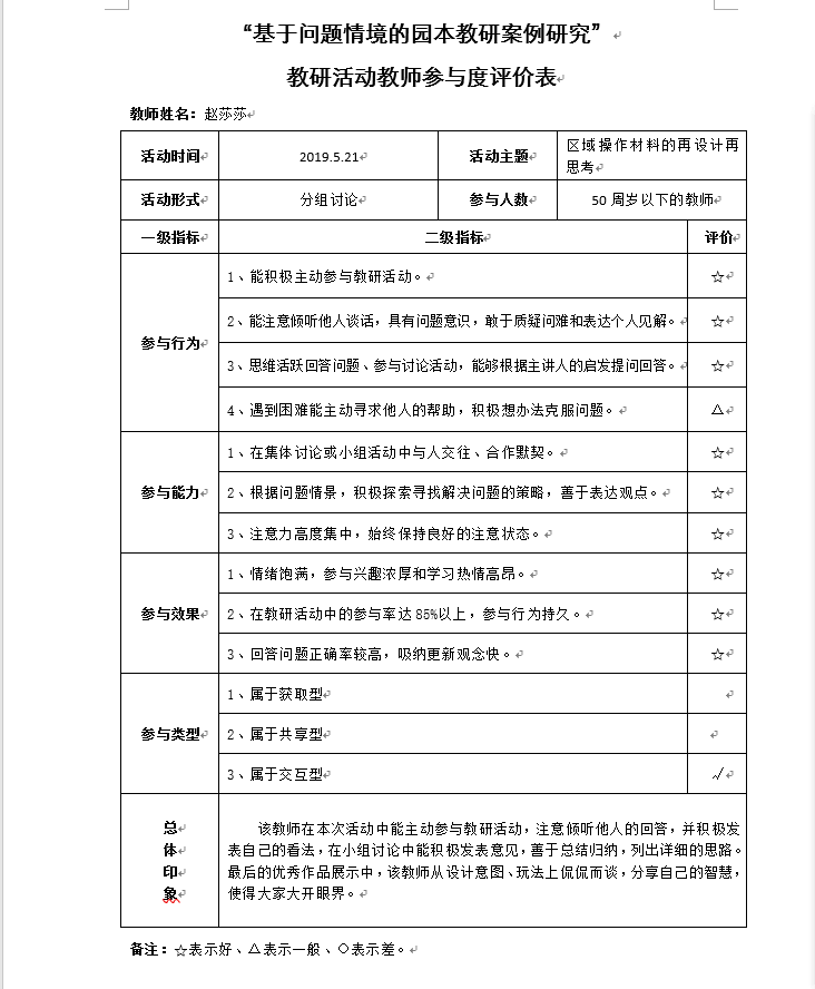 教研活动教师参与度评价表（卞5月）.png