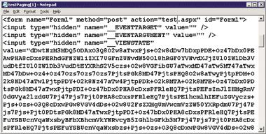 Figure 2 ViewState is Visible in Source