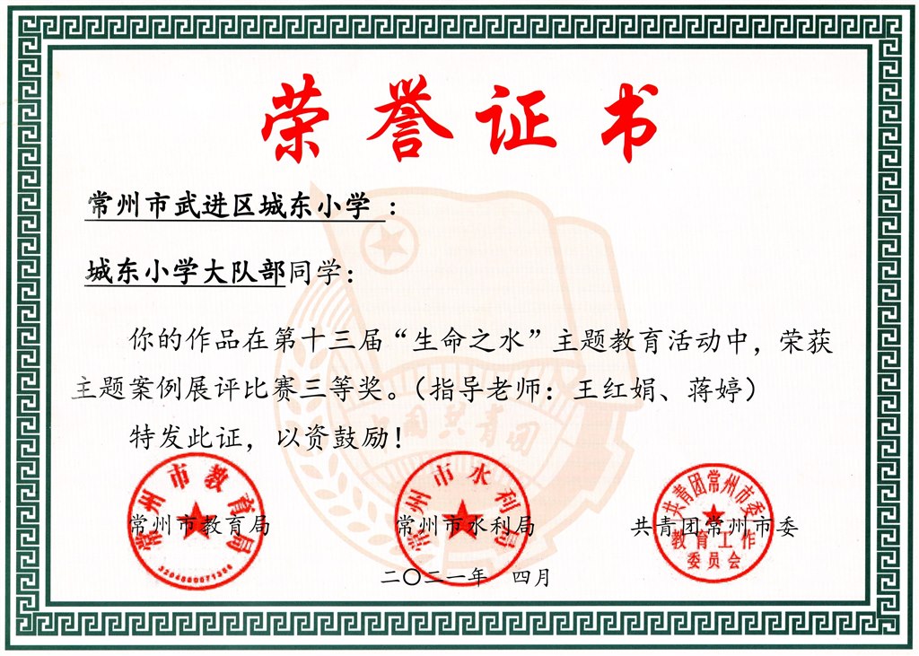 城小大队部 市“生命之水”案例展评三等奖.jpg