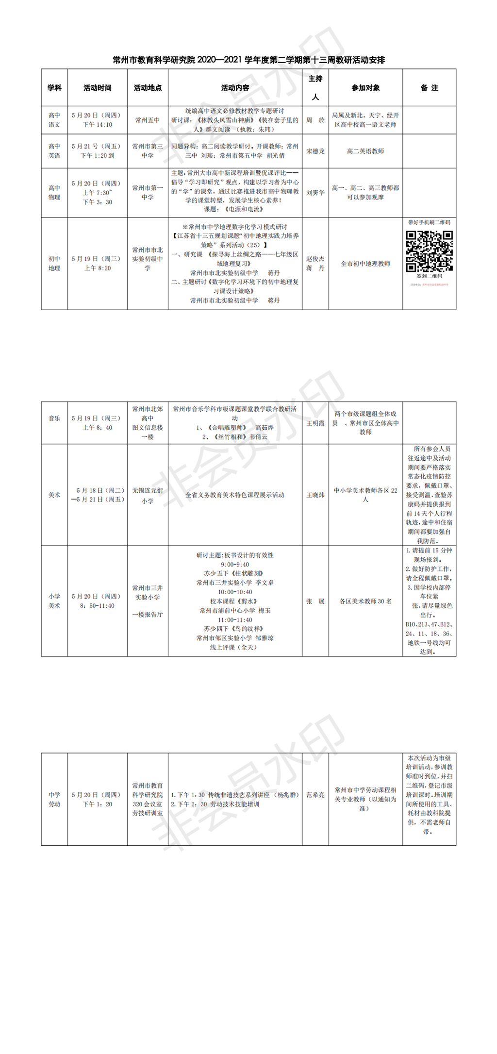 常州市教育科学研究院2020—2021学年度第二学期第十三周教研活动安排_0.png