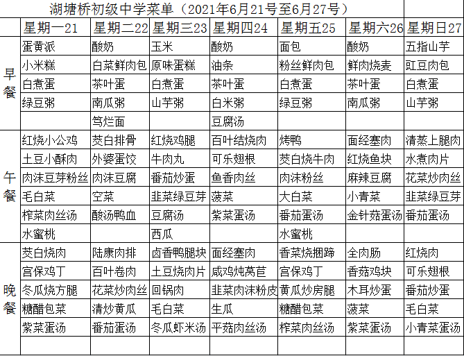 湖塘桥初级中学菜单（2021年6月21号至6月27号）.png
