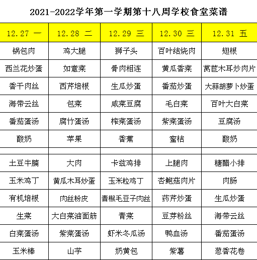 2021-2022学年第一学期第十八周学校食堂菜谱.png