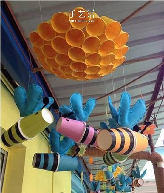 幼儿园纸杯吊饰手工制作 简单纸杯做吊饰的图片 -  {域名已经过期}