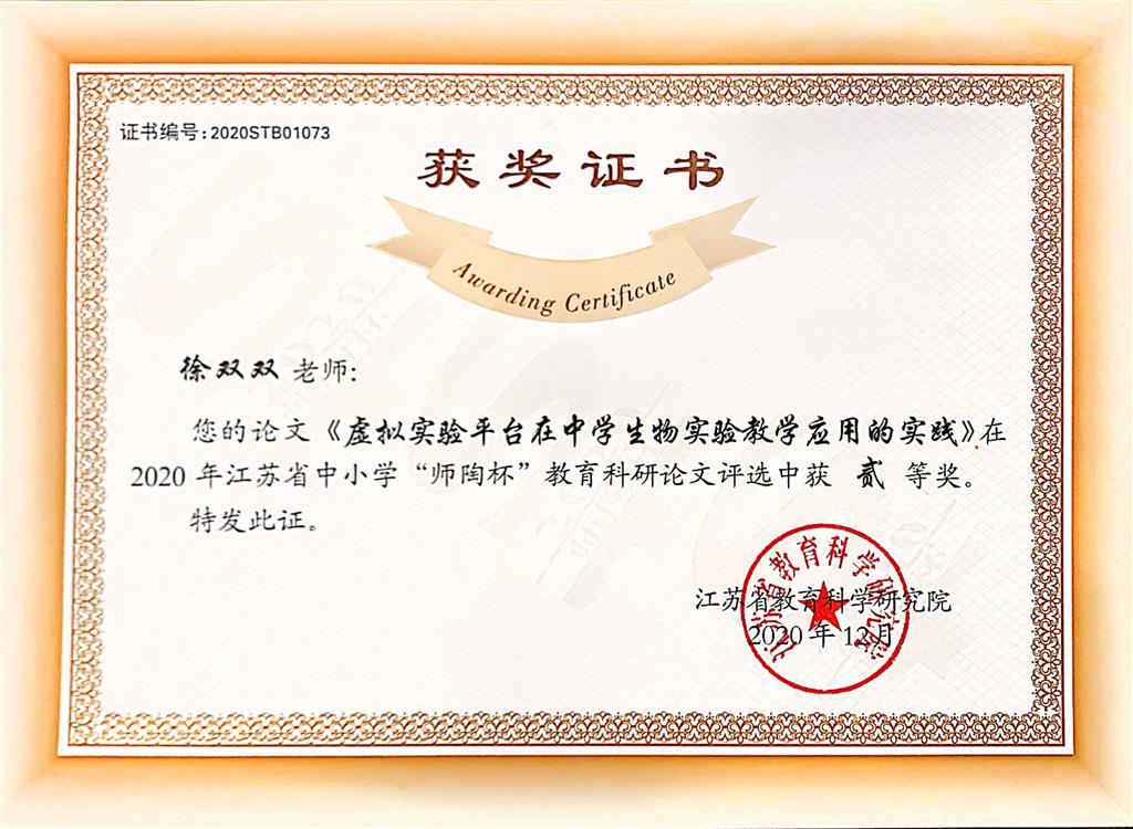 师陶杯省二等奖.png