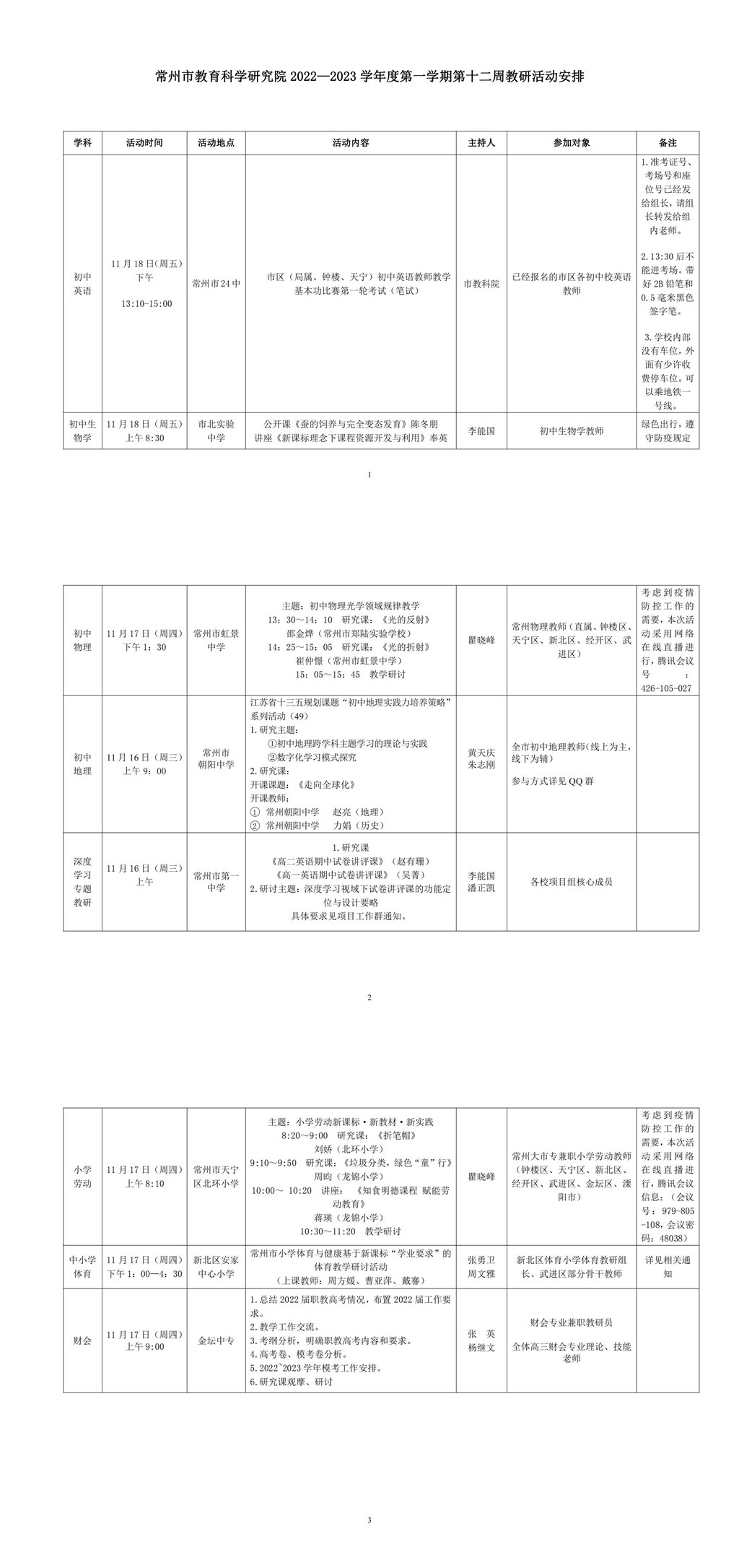 常州市教育科学研究院2022—2023学年度第一学期第十二周教研活动安排_00.jpg