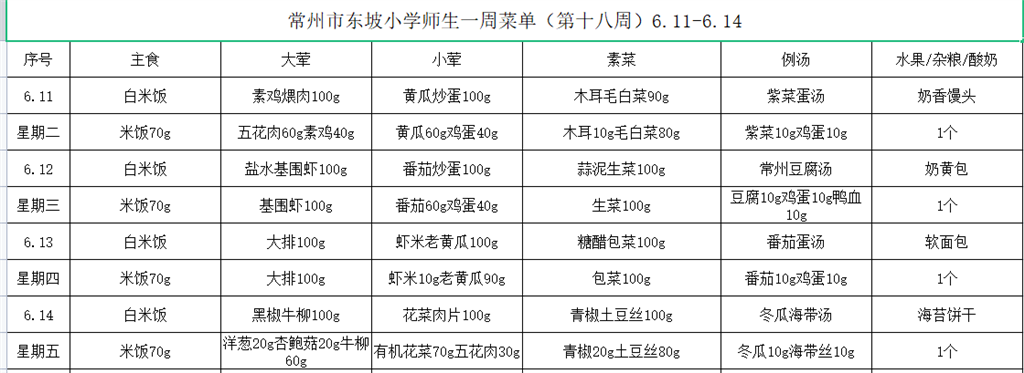 2024东坡小学学生菜单第十八周6.11--6.14.png