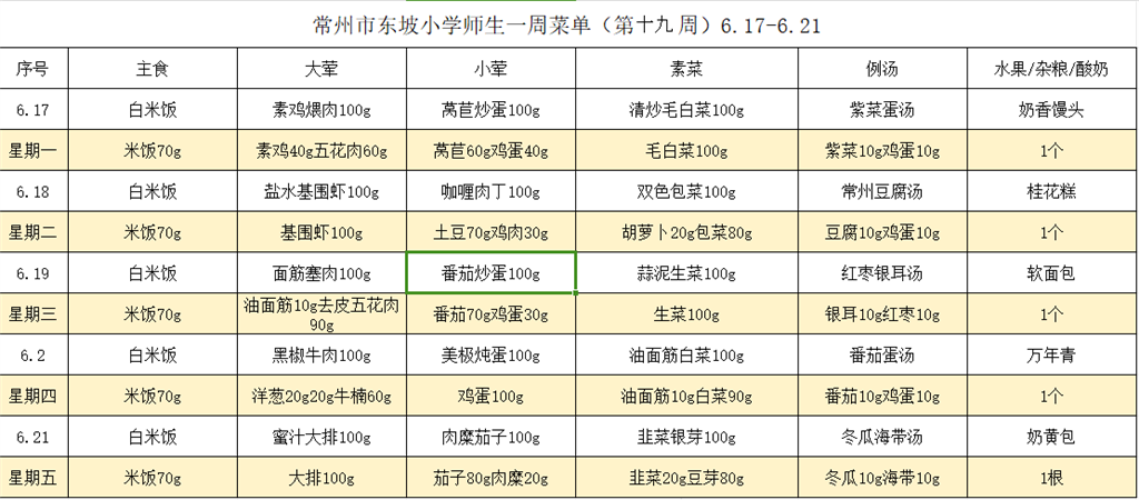 2024东坡小学学生菜单第十九周6.17--6.21.png